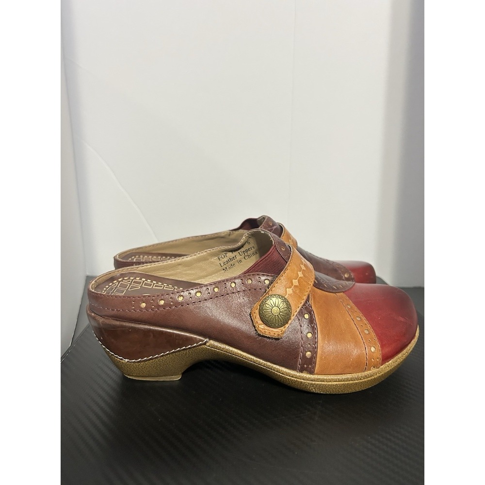 Elite by Corkys Pop Tart Hand-Painted Leather Clog Size US 6/EURO 36 - Picture 2 of 12